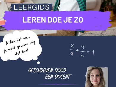 Pagina uit de leergids over wiskunde
