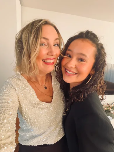 Mieke en haar dochter samen
