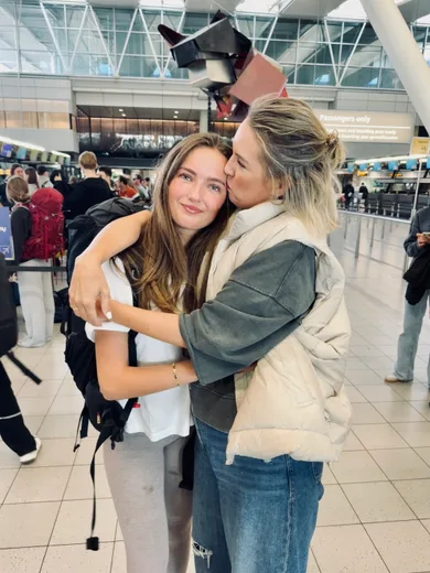 Mieke samen met haar dochter Liv