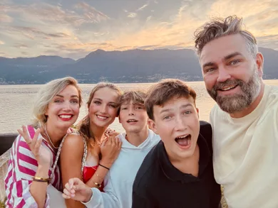 Familieportret buiten